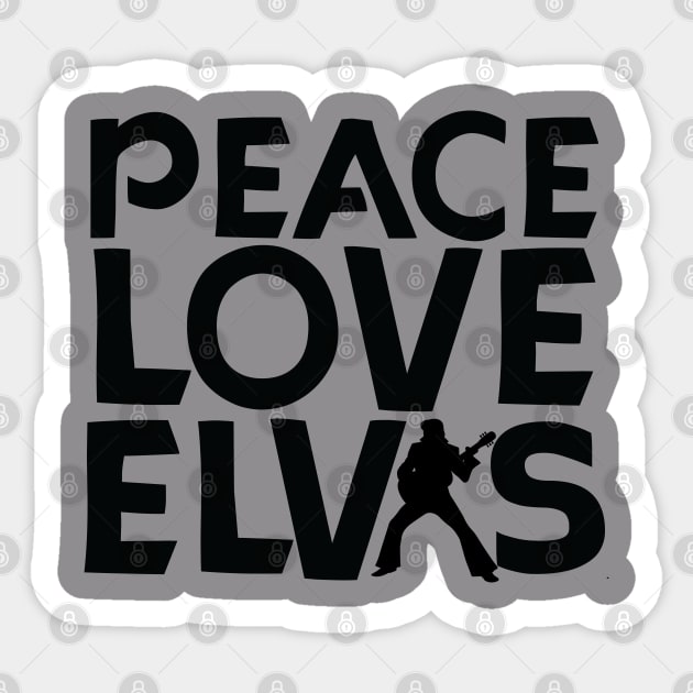 peace love elvis Sticker by teestaan